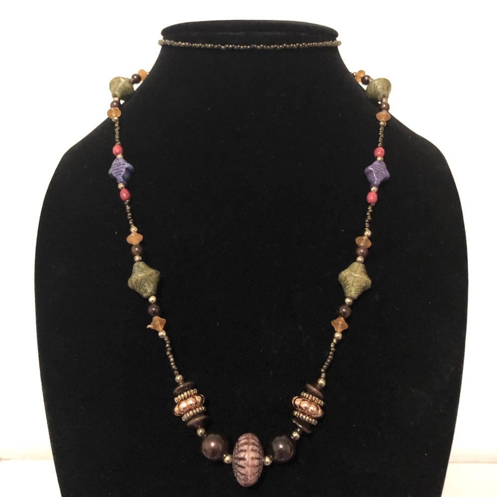 2/$8 🤎 Long Single Strand Beaded Necklace